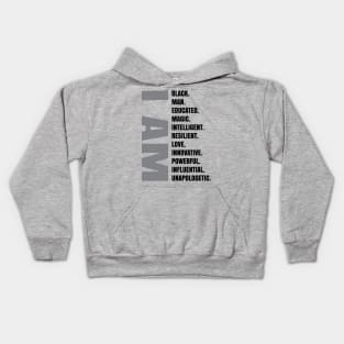 I Am | Black Man Kids Hoodie